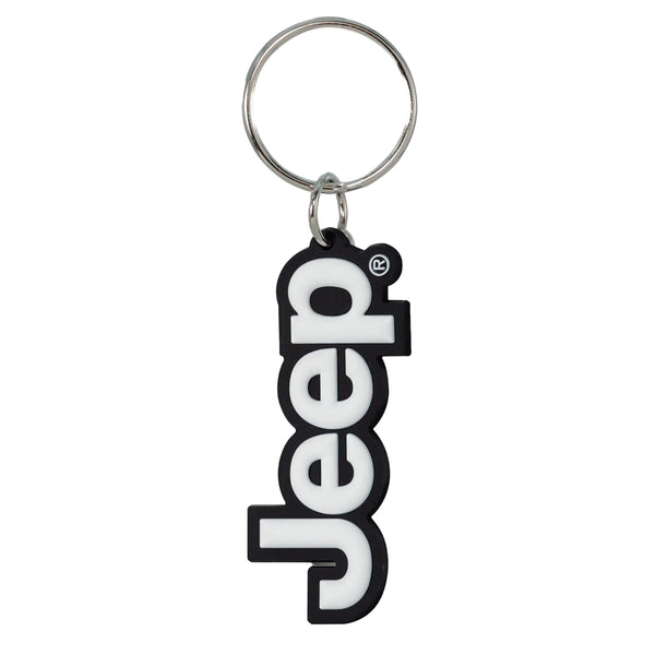 Plasticolor Jeep Keychain - Durable Rubber Key Chain with Iconic Jeep Logo - Perfect for Jeep Enthusiasts and Collectors