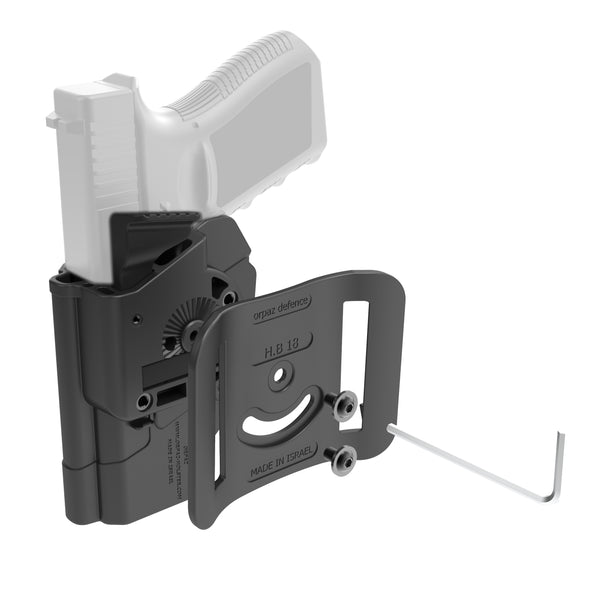 Orpaz IWI Masada Holster, Left Handed Holster, Level II OWB Holster, Belt Holster