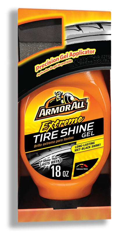 Armor All Extreme Tire Shine Gel, 18 Oz Wet BlacK Shine & Long Lasting