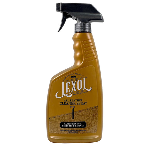 Lexol All Leather Cleaner Spray, pH-balanced for Use on Leather, 16.9 oz. Spray