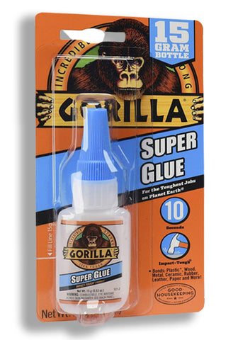 Gorilla Super Glue 15 Gram, Clear, (Pack of 1)