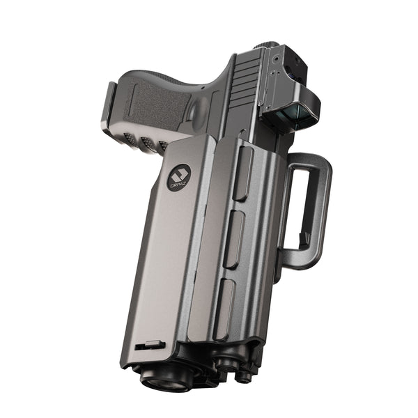 Orpaz Light Bearing Holster Compatible with Canik TP9 Holster with Light/Laser/Sight/Optics (Large Pistol Lights, Belt Attachment)