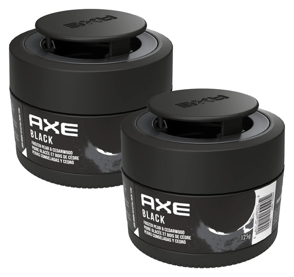 AXE Black Car Air Freshener Gel Can - Odor Eliminator for Strong Odor - Long Lasting Fragrance & Effective Car Air Fresheners - Automotive Essential, 4.4 oz, 2 Packs