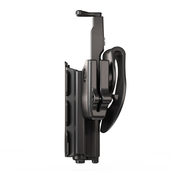 Orpaz SD9VE Light Bearing Holster Compatible with S&W SD9VE Holster with Light/Laser/Sight/Optics (Medium Pistol Lights, Paddle & SD9VE Magazine Holder)