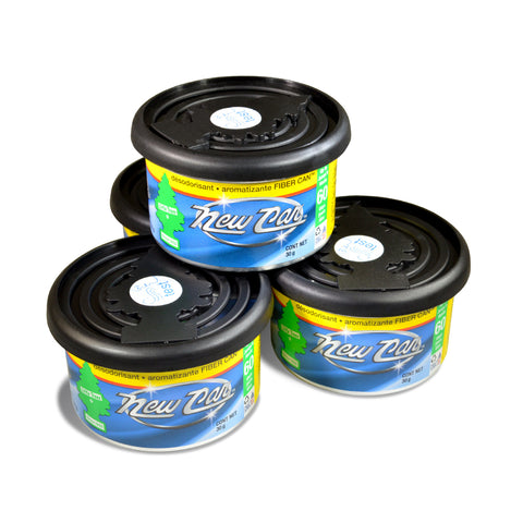 Little Trees New Car Scent Fiber Can Air Freshener, 4 Pack