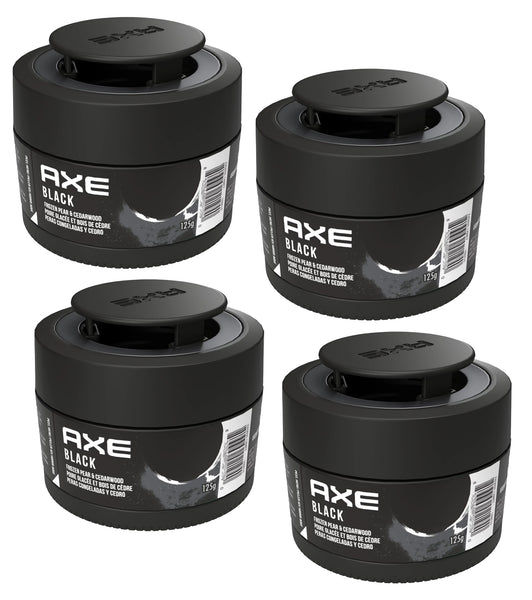 AXE Black Car Air Freshener Gel Can - Odor Eliminator for Strong Odor - Long Lasting Fragrance & Effective Car Air Fresheners - Automotive Essential, 4.4 oz, 4 Packs