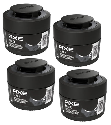 AXE Black Car Air Freshener Gel Can - Odor Eliminator for Strong Odor - Long Lasting Fragrance & Effective Car Air Fresheners - Automotive Essential, 4.4 oz, 4 Packs