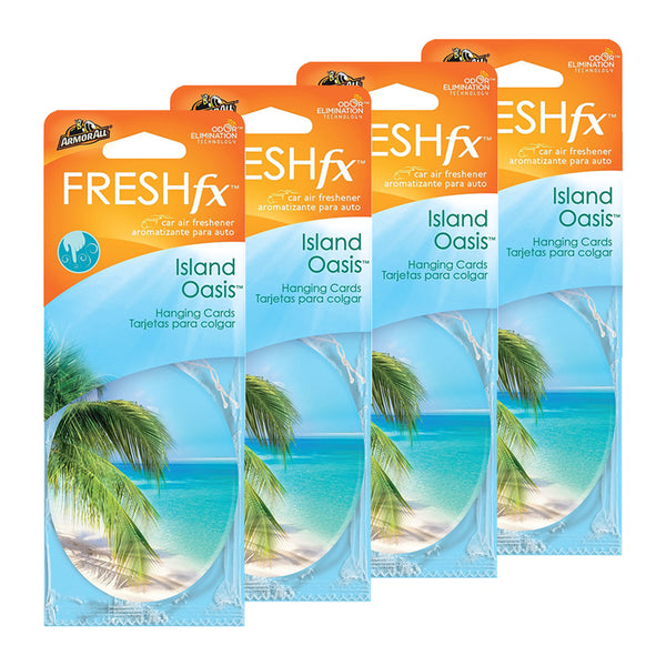 Armor All FRESHfx Car Air Freshener Hanging Card, 12-Count (Island Oasis)