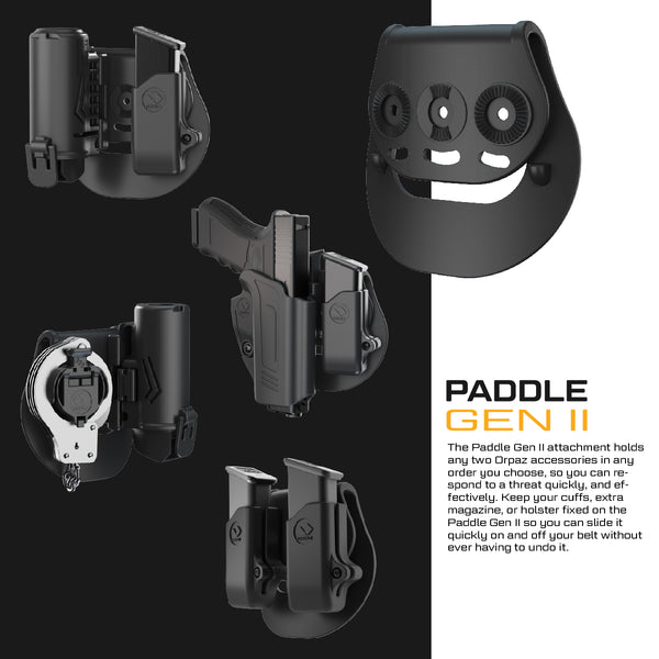 Orpaz Pepper Spray Holster, MK3 Pepper Spray Holster, OC Spray Holder, for Sig P365 & similar, 9mm Mag Pouch Combo