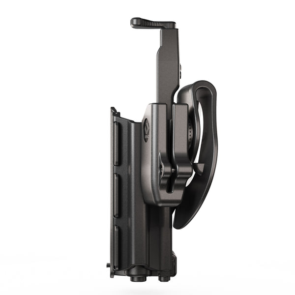 Orpaz Light Bearing Holster Compatible with Ruger Security 9 Holster with Light/Laser/Sight/Optics (Large Pistol Lights, Paddle & 9mm Magazine Holder)