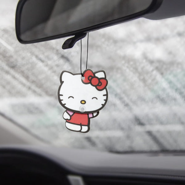 Hello Kitty Automotive Air Fresheners: PlastiColor Wiggle Hanging Car Air Freshener - Odor Eliminator for Car, Cute Hanging Air Freshener for a Fresh Driving Experience, 3 Packs