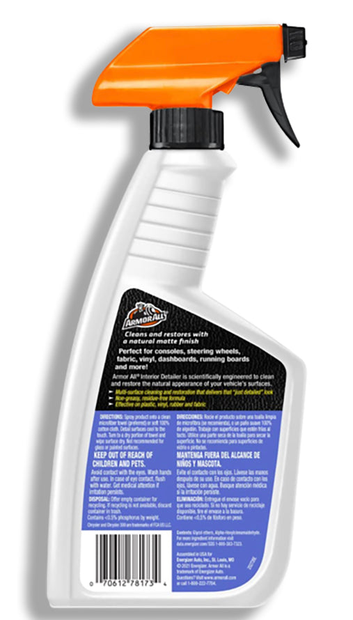 Armor All 16-fl oz Spray Car Interior Cleaner in the Car Interior Cleaners  department at