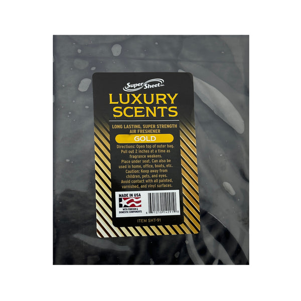 Super Sheet Under the Seat Car Air Fresheners Large Luxury Scents Gold: The Best Car Air Freshener and Odor Eliminators - Long Lasting, Super Strength Car Fresheners