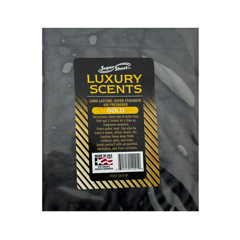 Super Sheet Under the Seat Car Air Fresheners Large Luxury Scents Gold: The Best Car Air Freshener and Odor Eliminators - Long Lasting, Super Strength Car Fresheners