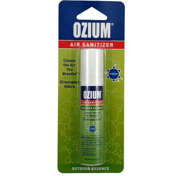 Ozium Cigarette Smoke Air Sanitizer Eliminates Smoke Smell, Aerosol Spray, Outdoor Essence 0.8oz