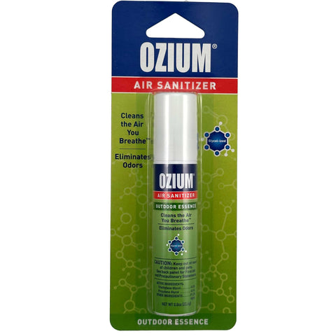 Ozium Cigarette Smoke Air Sanitizer Eliminates Smoke Smell, Aerosol Spray, Outdoor Essence 0.8oz