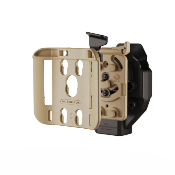 Orpaz OMS Holster Insert and Belt Receiver Kit, Fits on Orpaz Holsters and Magazine Pouches, Desert Tan