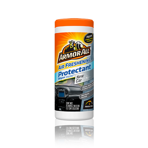 Armor All Air Freshening Protectant Wipes, Cleaning for Cars & Truck & Motorcycle, New Car (25-Count)