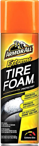 Armor All Extreme Car Tire Foam, Tire Cleaner Spray for Cars, Trucks, Motorcycles, 18 Oz