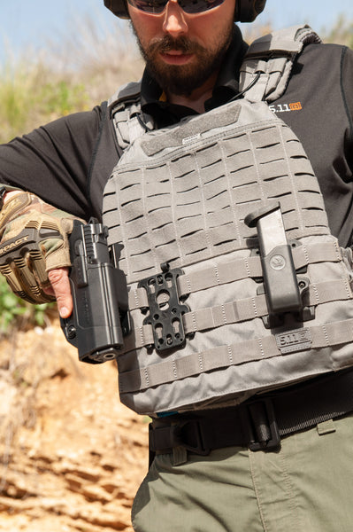 Orpaz OMS Holster Insert and MOLLE Receiver Kit, Fits on Orpaz Holsters and Magazine Pouches, Black