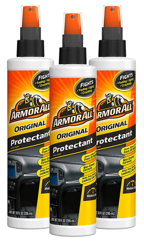 Armor All Interior Car Cleaner Spray Bottle, Protectant Cleaning for Cars, Truck, Motorcycle, Pump Sprayer, 10 Fl Oz, 3 Packs