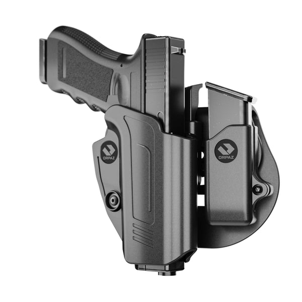 Orpaz Beretta 92 Holster compatible with Beretta 92 No Rail Holster, Paddle Gen 2 with Mag Holder
