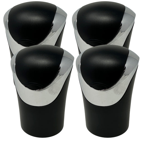 TrexNYC Car Ashtray Luxury Flip Top with Blue LED Light and Portable Ashtray Design - Ideal for Car, Home, and Office, 4-Packs