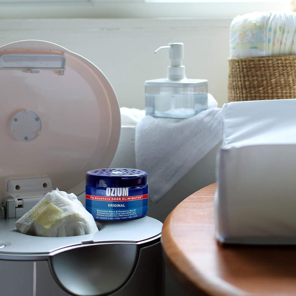 Ozium Air Sanitizer 4.5 oz Gel: Odor Eliminator for Strong Odor, Car Air Freshener, Original