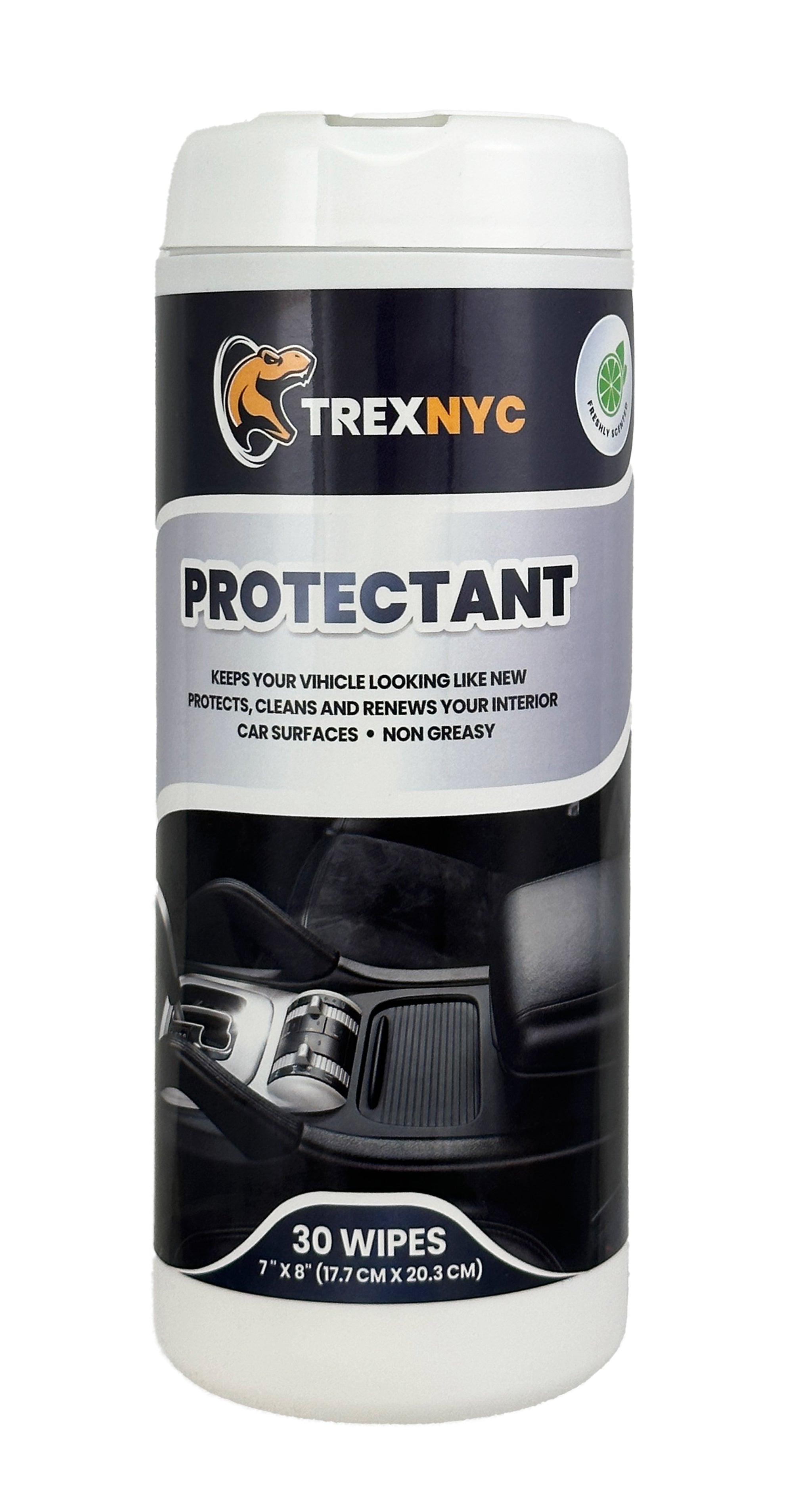 TrexNYC Protectant Wipes, Car Interior Cleaner to Protect Interior Car  Surfaces and Fight Cracking & Fading (Cleaning Wipes, 1 Pack)