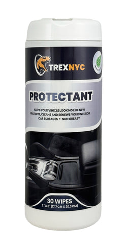 TrexNYC Protectant Wipes - Interior Car Wipes, All-In-One Car Wipes & Interior Cleaner - Powerful, Convenient, and  Effective Solution for All Your Car Cleaning Needs