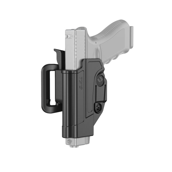 Orpaz Glock 19 Holster Fits Also Glock 17 Glock 22 Glock 26 Glock 34 Left Handed Belt Holster