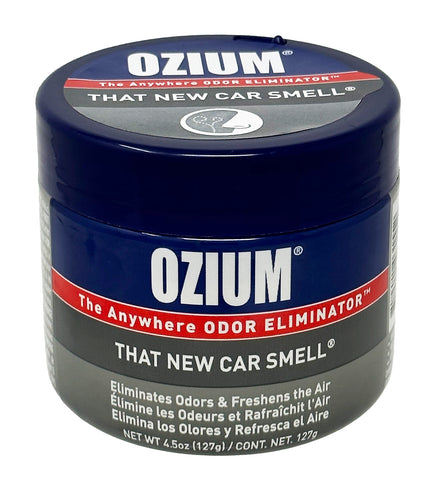 Ozium Air Sanitizer 4.5 oz Gel: Odor Eliminator for Strong Odor, Car Air Freshener, New Car