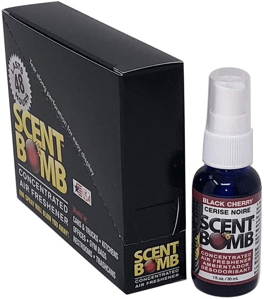 Scent Bomb Air Freshener Spray, 100 % Oil Based Concentrated Air Freshener, Air Freshener Spray for Car, Room, Bathroom and Odor Eliminator, Cherry, 5 Pack