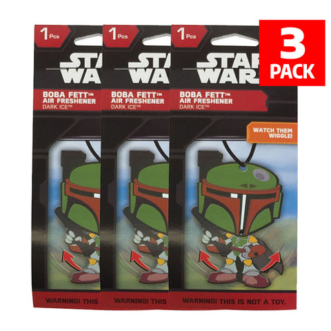 Star Wars Boba Fett Car Accessories - Boba Fett Air Freshener Wiggler (3-Pack)