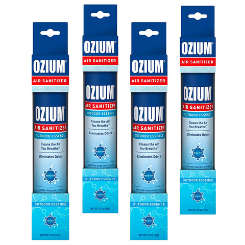 Ozium Air Sanitizer 3.5 oz Spray, Outdoor Essence Scent (4-PACK)