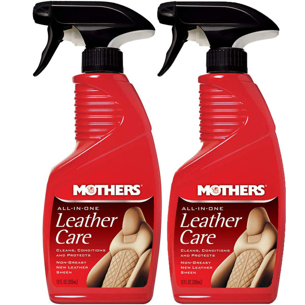 Mothers All-in-One Leather Care, Car Leather Care, 12 fl. oz. (2-Pack)