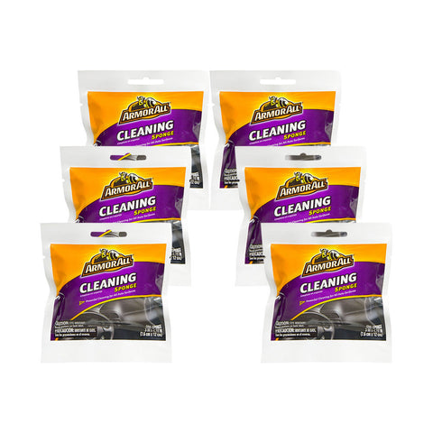 ArmorAll Automotive Cleaning Sponge Removes Ground-in Dirt Dust & Grime Lint-free Sponge (Pack of 6)