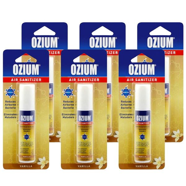 Ozium Air Sanitizer 0.8 oz Spray, Vanilla Scent 6-PACK