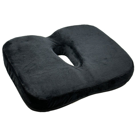TrexNYC Donut Pillow - Memory Foam Sitting pillow - Car Seat & Office Chair Cushion - Slip-Resistant with Soft Surface