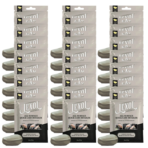 Lexol GEL Quick Care Detailer, 2.8 OZ - Premium Car Detailing Kit with Cleaning Gel, Car Putty for Cleaning - Comprehensive Car Cleaning Kit for a Gleaming Finish, 24 Packs