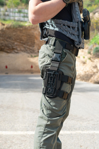 Orpaz OMS Drop-Leg Receiver Attachment for the Orpaz Holster Insert or MOLLE Insert, Black