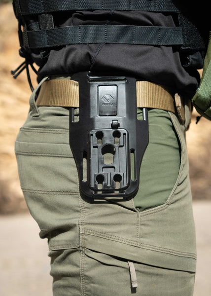 Orpaz Low-Ride Attachment for MOLLE Pouch, MOLLE Mag Pouch, MOLLE Backpack and other MOLLE Accessories, Desert Tan