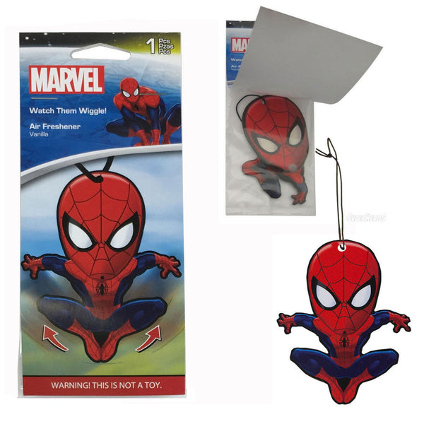 Marvel Spiderman Car Accessories - Spiderman Air Freshener Wiggler (6-Pack)