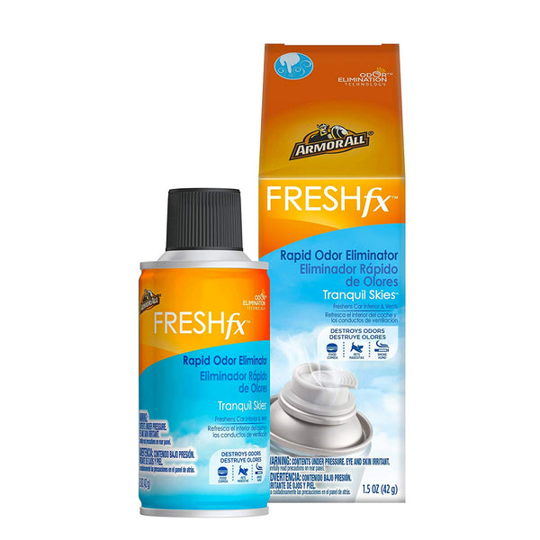 FreshFX Armor All Fogger Rapid Odor Eliminator 1.5 Oz. Car Bomb Spray, 2-Pack (Tranquil Skies)