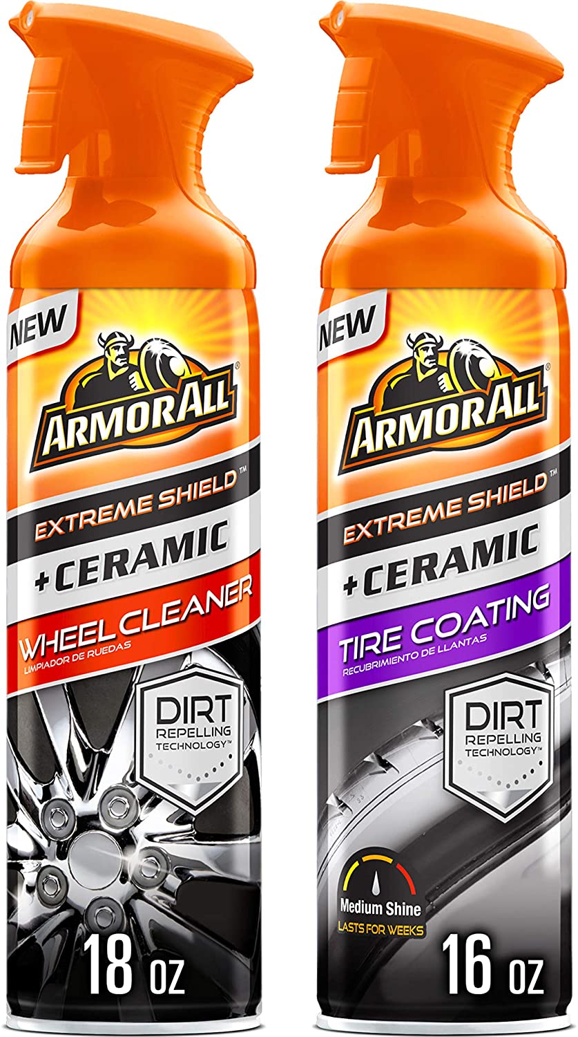 Armor All Ceramic Tire Shine and Wheel Cleaner Combo Pack (2 Items)