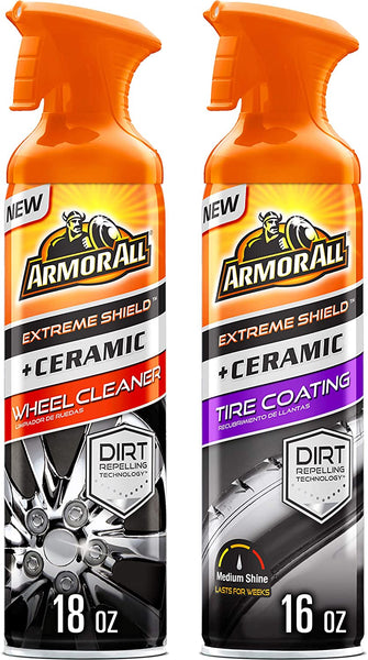 Armor All Ceramic Tire Shine and Wheel Cleaner Combo Pack (2 Items)