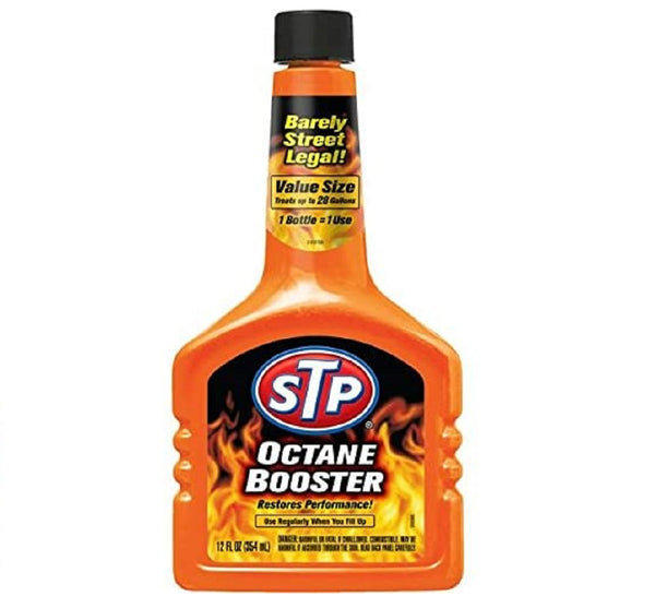 STP, Octane Booster, Fuel Intake System Cleaner, Helps Restore Power and Acceleration, Treats up to 28 Gallons, 6 Pack
